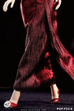 1/6 F23 POPTOYS / Famle Action Figure Dress / Monroe Evening Dress Red