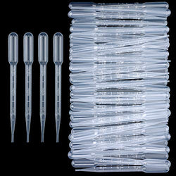 250 Pack 3ML Disposable Graduated Plastic Transfer Pipettes Eye Dropper- Essential Oils Pipettes Dropper Makeup Tool