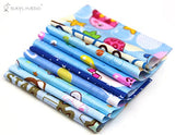 RayLineDo 30pcs blue series fabric cotton 100% printed boundle patchwork squares of 1010cm