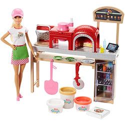Barbie Pizza Chef Doll and Playset, Blonde