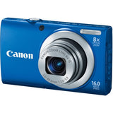 Canon PowerShot A4000IS 16.0 MP Digital Camera with 8x Optical Image Stabilized Zoom 28mm Wide-Angle Lens with 720p HD Video Recording and 3.0-Inch LCD (Blue) (OLD MODEL)