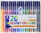 Staedtler Triplus Color Fiber Tip Pens, 323SB20P