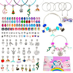 Homzing Charm Bracelet Making Suitable for Girls Aged 4-12 to DIY Their Own Gifts Bracelet Making Tools 150PCS Bracelet Kit Beads Including Beads for Girls to Make Jewelry