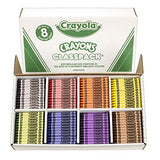 Crayola Crayon Classpack, School Supplies, Regular Size, 8 Colors, 800 Count & Elmer's All Purpose School Glue Sticks, Washable, 7 Gram, 30 Count
