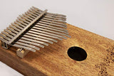 Kalimba Wooden Thumb Piano by Upside Products - 17 engraved key with protective case, beginners instruction book, tuning hammer, cleaning cloth, thumb protectors. Portable, easy learn, relaxation gift