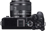Canon EOS M6 Mark II Mirrorless Digital Camera with 15-45mm Lens Kit (Black) + Wide Angle Lens + 2X Telephoto Lens + Flash + SanDisk 32GB Memory + Commander Optics Accessory Bundle