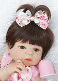 Minidiva Reborn Baby Dolls, 22" 55cm Handmade Realistic Baby Dolls Full Vinyl Silicone Lifelike Newborn Doll Girls Kids Gifts / Toys