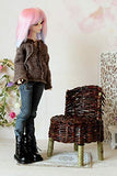 1:3 Scale Doll Chair. Wild Furniture for 60 cm Doll Diorama Prop Miniature Handmade