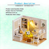 WYD DIY Assembled Cottage Sunshine Study 1:32 Mini Collector's Edition Doll House Birthday Christmas New Year with Dust Cover