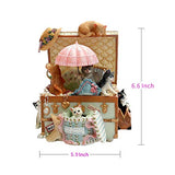 Lovely Cats Music Box is Good for Woman,Girls and Babys Christmas Birthday Gift, 18 Note Machine