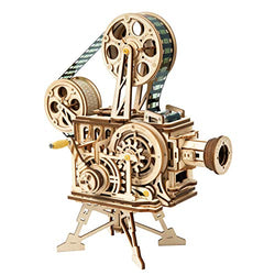 Rowood 3D Wooden Puzzle Toy for Adults, Handheld Film Projector Craft Kit - Vitascope