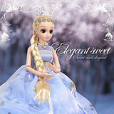 FXQIN Princess Doll 15.7 Inch SD BJD Dolls Ball Jointed Doll DIY Toys Best Gift for Children's Day Christmas, Handmade SD Dolls with Full Set Clothes Shoes Comb and Crown