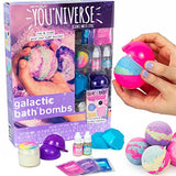Just My Style You*niverse Galactic Bath Bombs, at-Home STEAM Kits for Kids Age 6 and Up, Bath Bomb Kits, Bath Time Fun, DIY Bath Bombs
