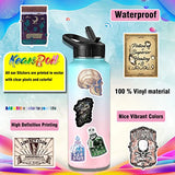 100pcs Witch Stickers, Witchy Apothecary Stickers Pack, Halloween Witch Vinyl Waterproof Stickers for Laptop Water Bottles Scrapbook Skateboard