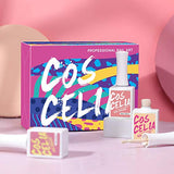 COSCELIA Gel Nail Polish Kit with Nice Box 4Pcs U V/LED Gel Polish Starter Set for Nails Popular Nude Color Collection Long Lasting 15ml Each Bottle