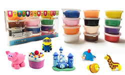 Toycamp Non Toxin Air Dry Creative Modeling Clay Bucket With Assorted Colors Ultra Light Molding