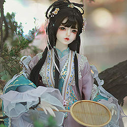 1/3 BJD Ball Jointed Doll Toy with Full Set Clothes Shoes Wig, Girl Doll Playset, Birthday for Your Daughter & Girlfriends(Chinese Ancient Style-Xue Baochai)