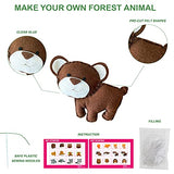 MOVEBO Felt DIY Sewing Crafts (Forest Animal DIY Set),Stitch & Sew Your Dinosaur Stuffed - DIY Crafts Set for Kids