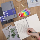 EOOUT 4 Pack A5 Lined Journal Notebooks, 5.75"x 8.25", 130 Pages Easy-peel Perforated, 120gsm Paper, for Office Supplies, Travel, School