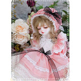 16" 1/4 BJD Doll Girl Ball Jointed Body Full Set Outfit Closed Eyes Wig Toy Gift