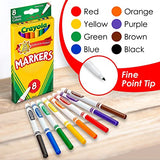 Color Pencils and Fine Tip Markers Set, 12 Colored Pencils for Adult Coloring and 8 Markers for Kids, Coloring Pencils, Markers and Pouch Included