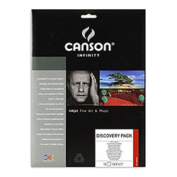 Canson Infinity Fine Art and Photo Paper Discovery Pack, Museum Quality Inkjet Photo Paper, 8.5 x