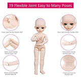UCanaan BJD Doll, 1/6 SD Dolls 12 Inch 18 Ball Jointed Doll DIY Toys with Full Set Clothes Shoes Wig Makeup, Best Gift for Girls-Jing Ning