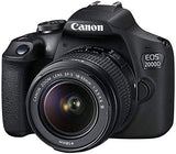 Canon EOS 2000D / Rebel T7 DSLR Camera w/ 18-55mm F/3.5-5.6 III Lens + SanDisk 32GB SD Card + Flash + More