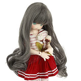 MUZIWIG 1/3 Bjd Doll Hair Wig Girl Gift High Temperature Long Curly Wig for 1/3 BJD Doll (02)