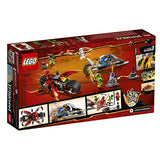 LEGO NINJAGO Legacy Kai’s Blade Cycle & Zane’s Snowmobile 70667 Building Kit (376 Pieces)