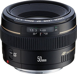 Canon EF 50mm f/1.4 USM Standard & Medium Telephoto Lens for Canon SLR Cameras - Fixed