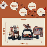 F.U.Fitrota Kids Maker Coffee and Donuts, for Girls and Boys Real Mini Barista Shop 41PCS