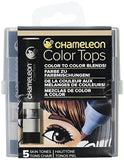 Chameleon Art Products Color Tops, Skin Tones 5-Pen Set