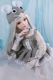 LUSHUN BJD Dolls 1/3 SD Doll 23 Inch 23 Ball Jointed Doll DIY Toys with Princess Pettiskirt Full Set Clothes Shoes Wig Makeup Interchangeable Eyes