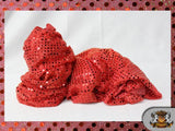 Small Dots Sequin Red Orange 42" Wide / Sold By the Yard