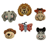 Buttons Galore Zoo Animal Buttons - Set of Six Cards