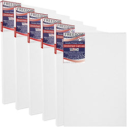 US Art Supply 30 X 48 inch Professional Quality Acid Free Stretched Canvas 6-Pack - 3/4 Profile