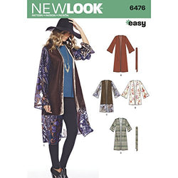 New Look Pattern 6476 Misses' Easy Kimono with Length and Sleeve Variation