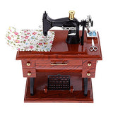 Ochine Sewing Machine Music Box Musical Retro Classical Desk Decor (M) Mother’s Day Gift
