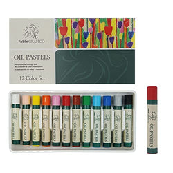 Dong-A Oil Pastels 12 Color Set, School Supplies Indoor Activities at Home, School, Assorted Colors Art Crayons