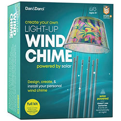 Make Your Own Solar-Powered Light-Up Wind Chime DIY Kit - STEM Toys Fun Science, Summer Craft Gifts for Kids Year Old Boys & Girls Arts and Crafts - Kids Art Project, Kid Activities Kits