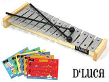 D'Luca TL-13-2 13 Notes Children Xylophone Glockenspiels with Music Cards