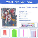 Amissz Figure Diamond Painting Kits for Adults Full Drill Round New, Woman Diamond Art Kits, DIY 5D Diamond Art Painting Gem Art Diamond Dots Friend Size 12*16 inch