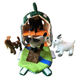 Adore 12" Goat Farm House Stuffed Animal Plush Playset