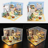 WYD DIY Cabin Model Toy Doll House Furniture Kit 3D Creative Puzzle Craft Gift