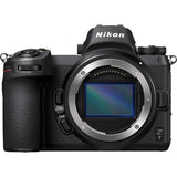 Nikon Z7 Mirrorless Digital Camera (Body Only) (1591) with Nikon FTZ Lens Mount Adapter, Nikon Bag, Nikon MC-DC2 Remote, 2 Sony 64GB XQD Memory Cards, Extra Battery, Led Light and More (Renewed)