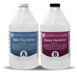 Crystal Clear Bar Table Top Epoxy Resin Coating for Wood Tabletop - 2 Gallon Kit