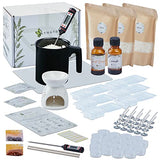 86 Pcs DIY Soy Candle Making Kit for Adults and Beginners - Oil Burner Included.