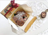 Miniature dollhouse food Christmas log scale 1:12