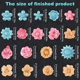 OIIKI 3PCS 3D Flower Resin Silicone Molds, Daisy Sunflower Flower Resin Casting Molds, DIY Resin Pendant Molds for Jewelry Making Necklace, Earrings, Bracelets, Keychains (3 Styles)